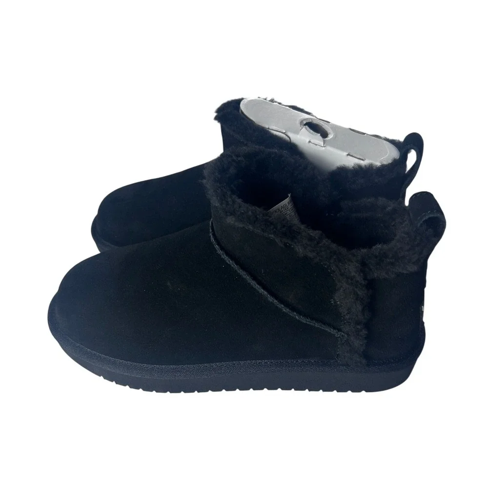 Koolaburra by UGG Koola Ultra Mini Black‎ Suede Boots Kids Size 3 1167971K NEW